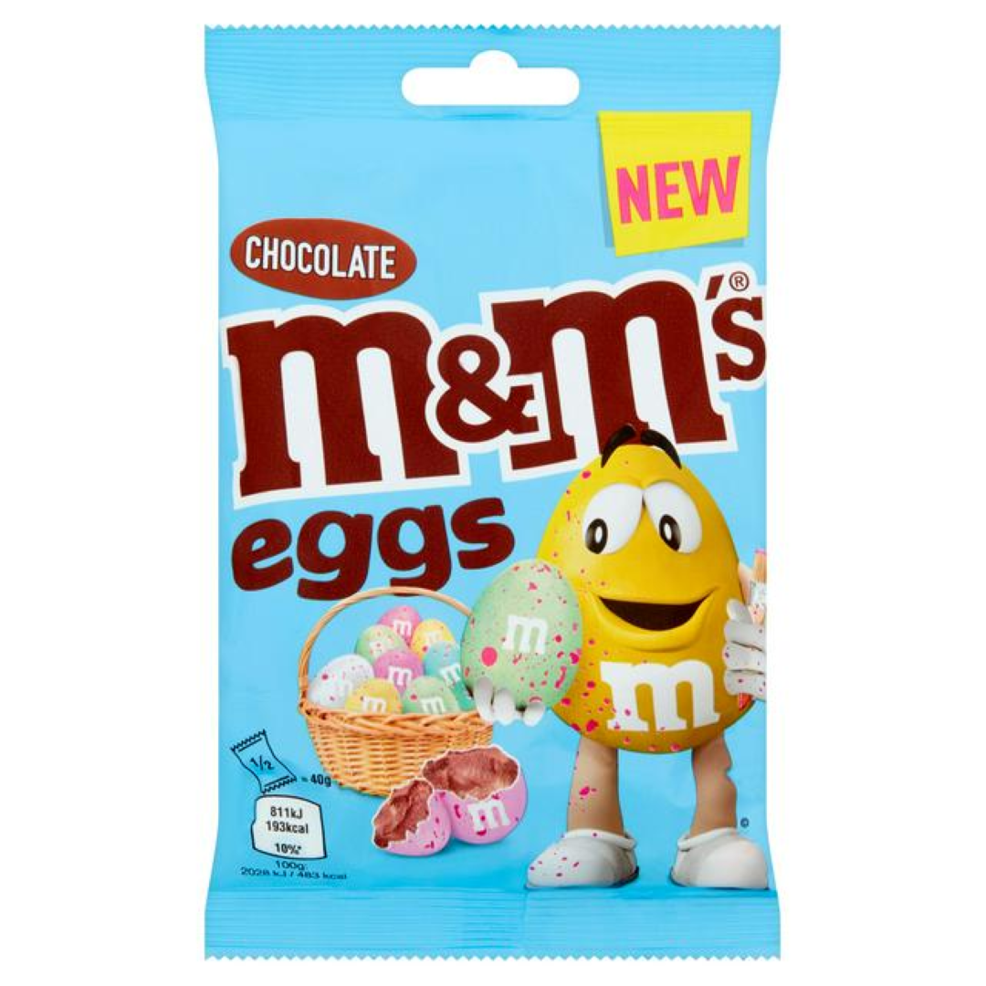 M & M EGGS CHOCOLATE BAG 80G